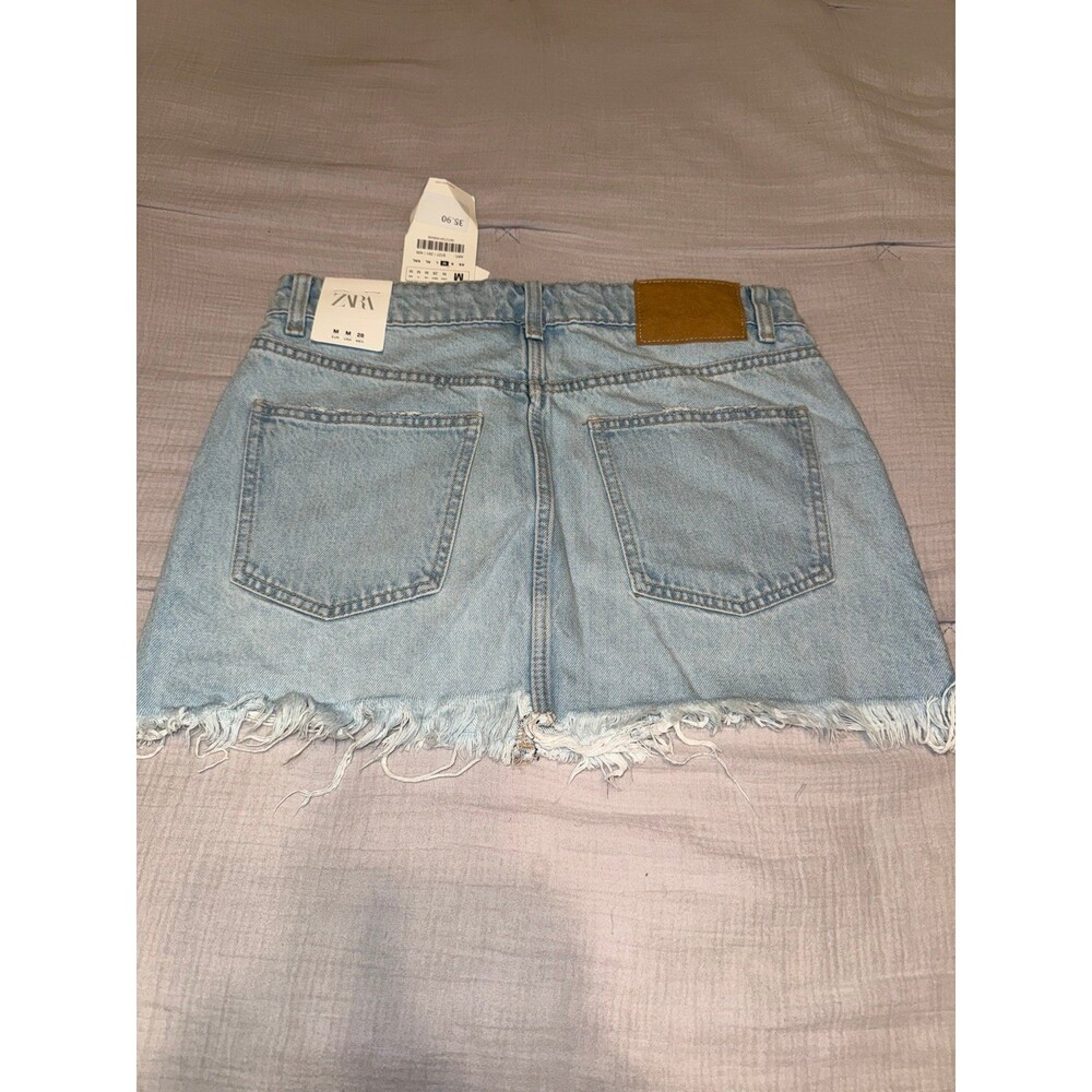 NWT Zara denim mini skirt Medium - Picture 6 of 7